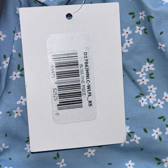 Dippin' Daisy's Bliss One Piece Swimsuit blue yellow floral new - Picture 12 of 12